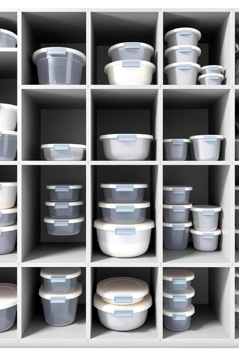 Modular Storage Cubes - 24 Tupperware Organization Ideas