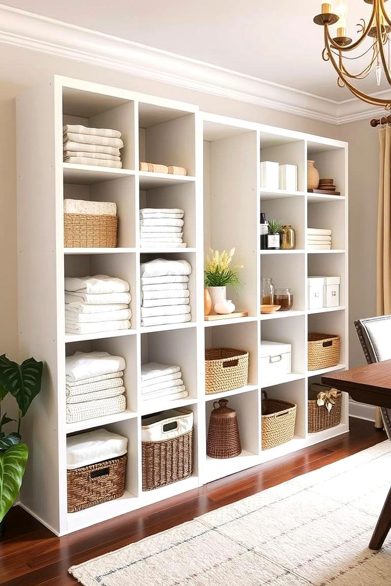 Modular Storage Cubes for Flexibility - 24 Dining Room Storage Ideas