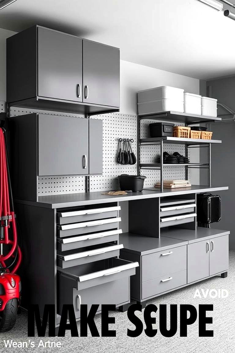Modular Storage Units - 24 Motorcycle Garage Ideas