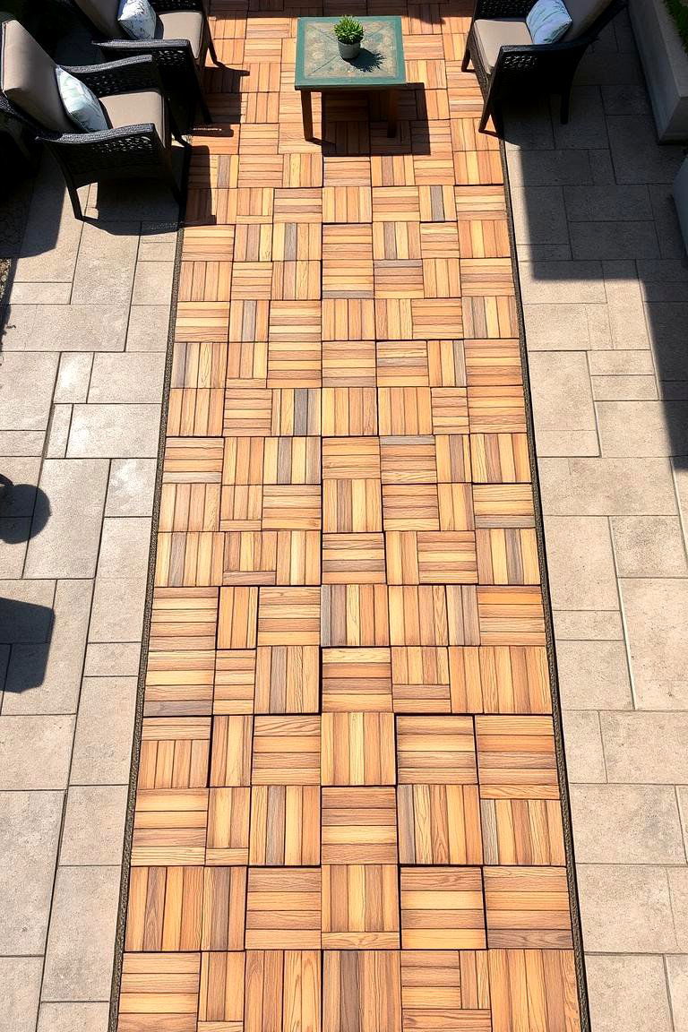 Modular Wooden Walkway Tiles - 24 Wooden Walkway Ideas