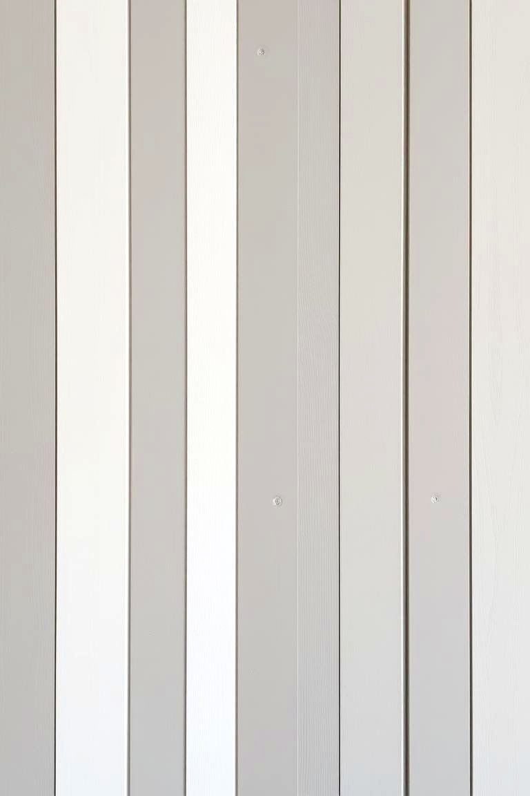 Monochromatic Board and Batten Wall - 24 Board and Batten Wall Ideas
