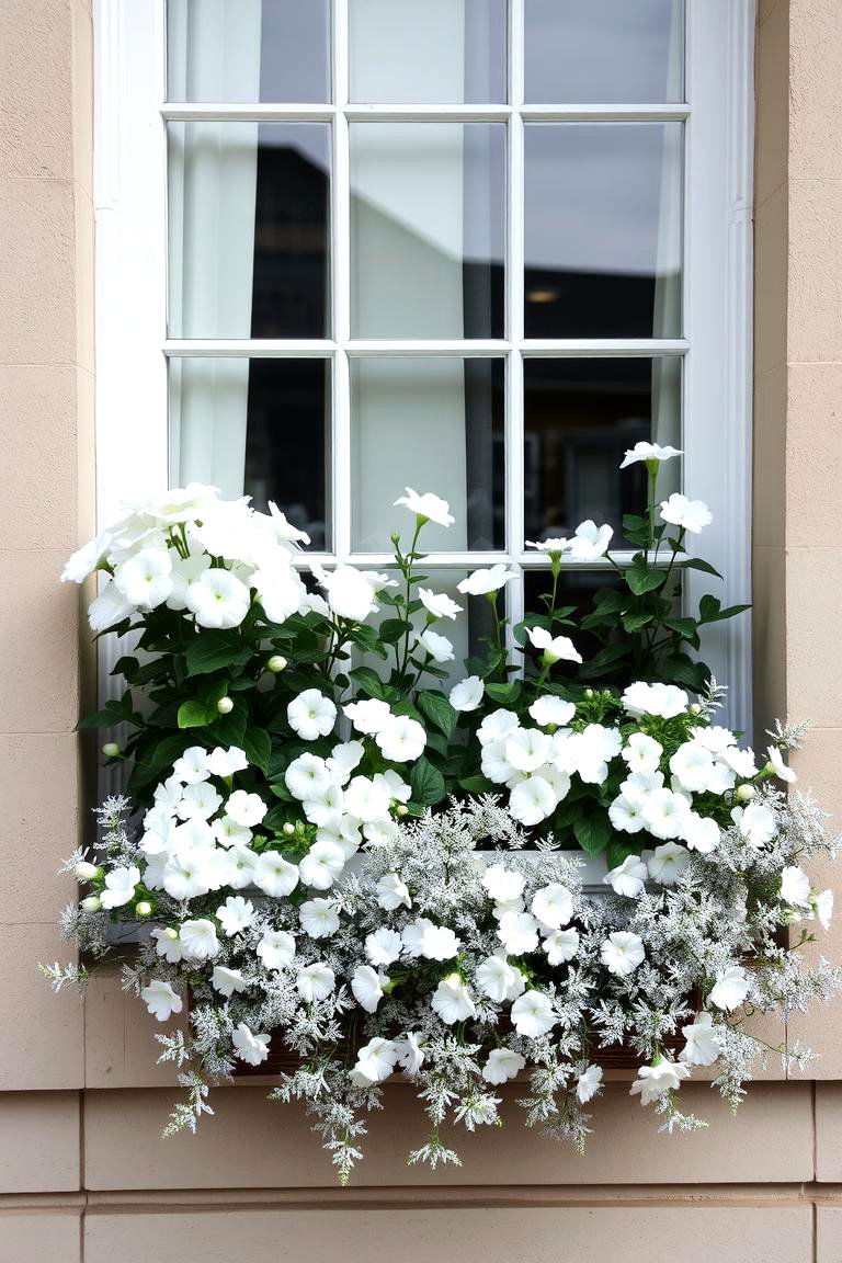 Monochromatic Elegance - 24 window box ideas