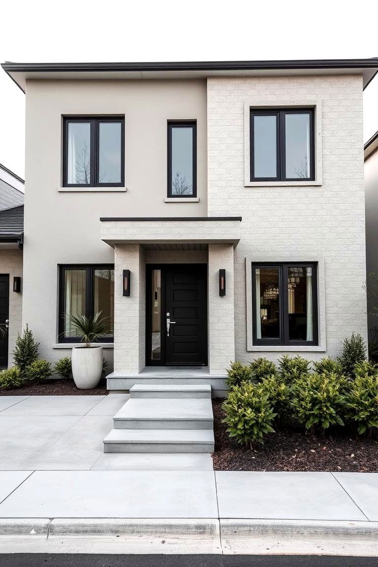 Monochromatic Exteriors - 24 Minimalist House Exterior Ideas