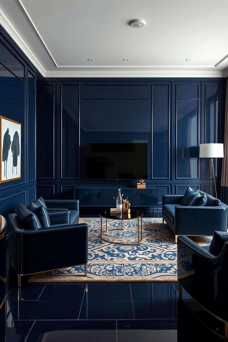 Monochromatic Room Designs - 24 Art Deco Dining Room Ideas
