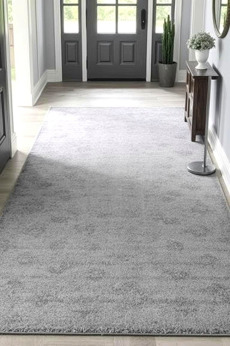 Monochromatic Rug - 24 Entryway Rug Ideas