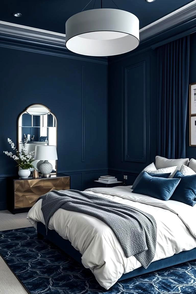 Monochrome Blue Palette - 24 Moody Blue Bedroom Ideas
