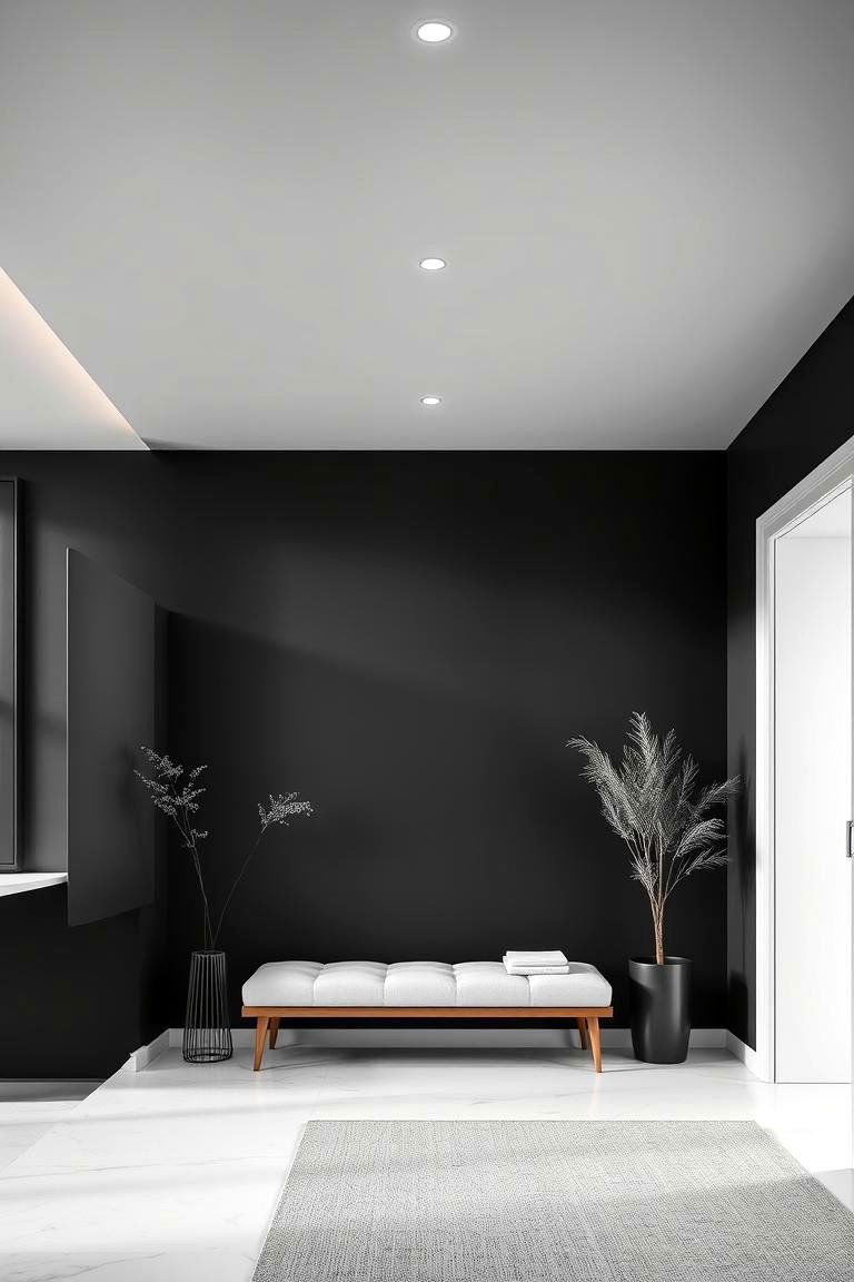 Monochrome Elegance - 24 Tv Accent Wall Ideas