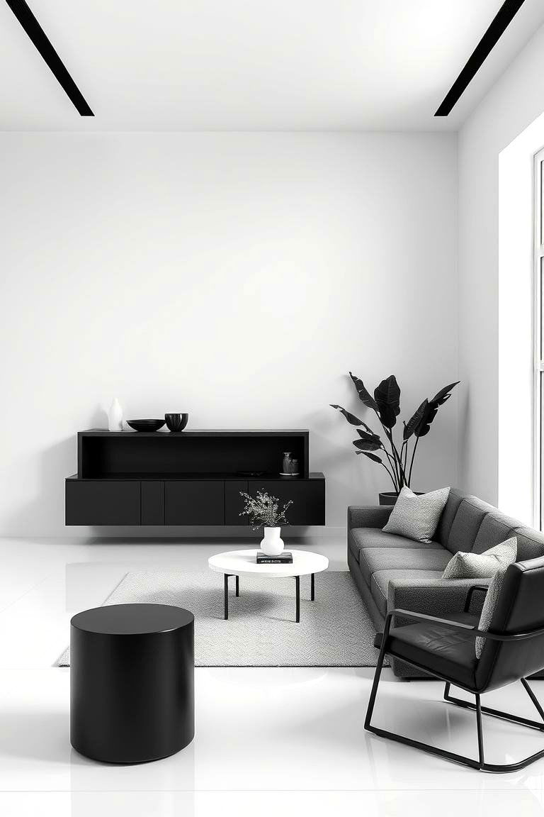 Monochrome Elegance - 24 Clean Girl Room Ideas
