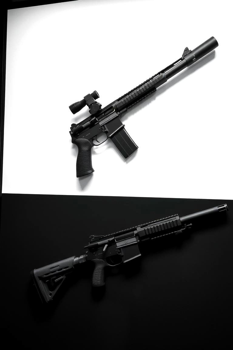 Monochrome Gun Collection - 24 Gun Wall Ideas