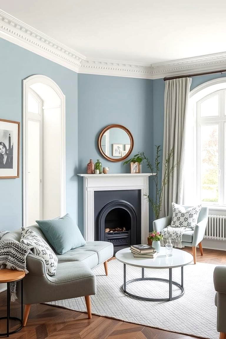 Monochrome Magic with a Duck Egg Blue Twist - 24 Duck Egg Blue Bedroom Ideas