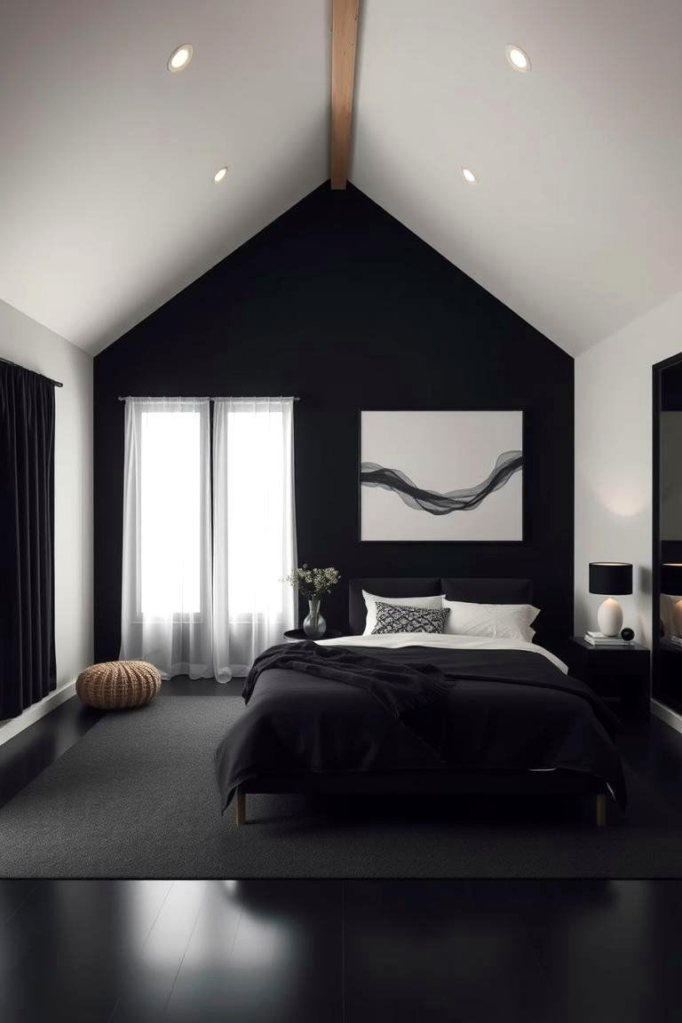 Monochrome Magic - 24 Black and Beige Bedroom Design Ideas