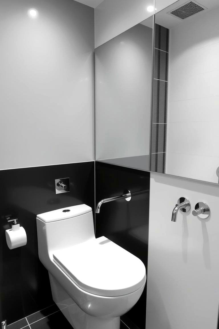 Monochrome Palette - 24 Modern Bathroom Decor Ideas