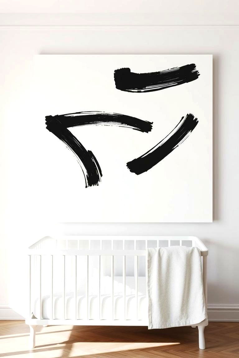 Monochrome Wall Art - 24 Black and White Nursery Ideas