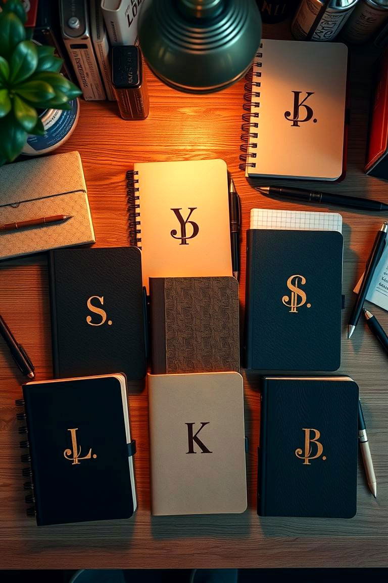 Monogrammed Notebooks - 24 Wedding Favors Ideas