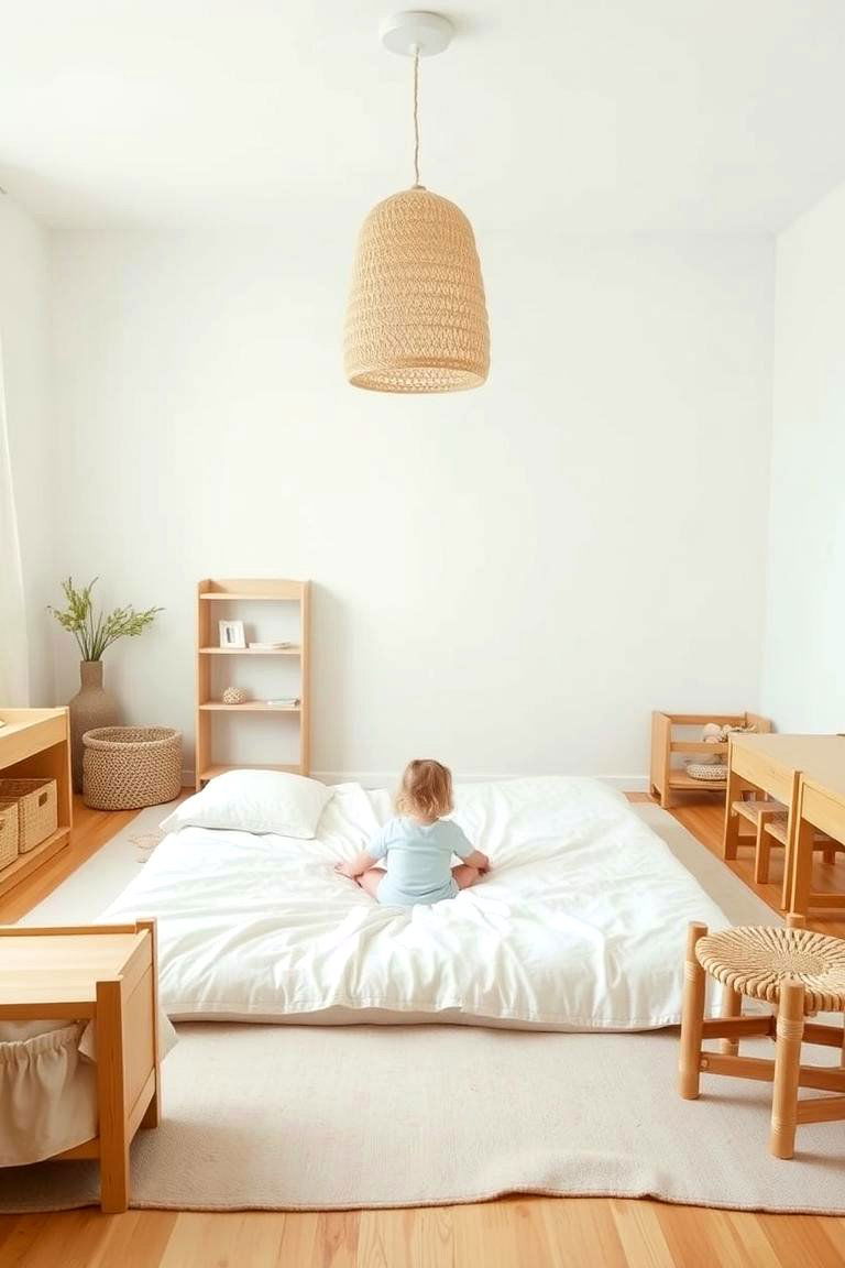 Montessori Bed or Floor Mattress - 24 montessori nursery ideas