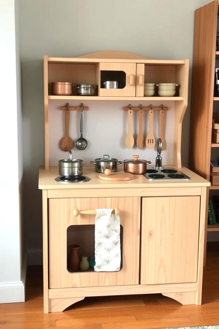Montessori inspired Play Kitchen - 24 montessori nursery ideas