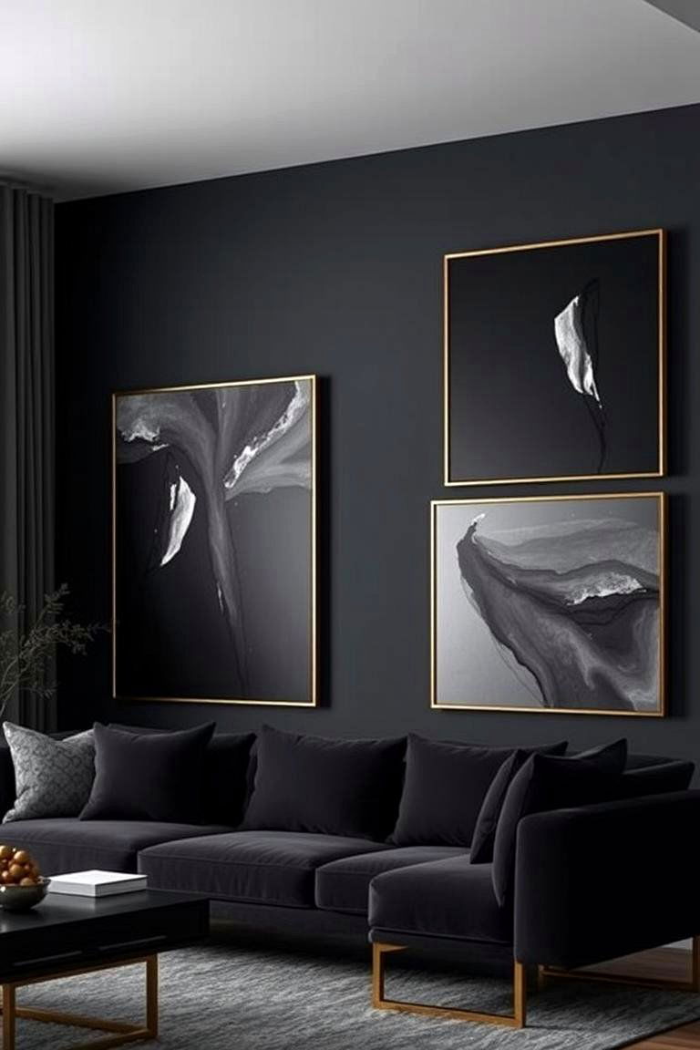 Moody Artwork - 24 Moody Living Room Ideas