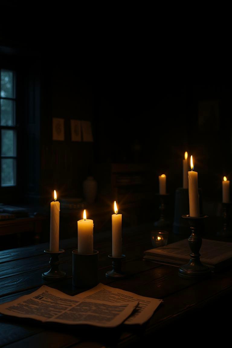 Moody Candlelit Ambiance - 24 Dark Academia Interior Design Ideas