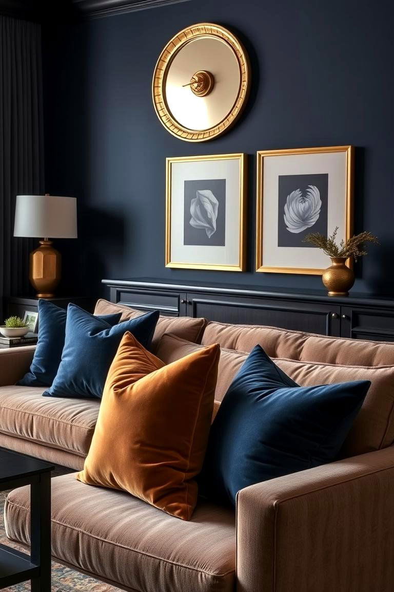Moody Color Schemes - 24 Moody Living Room Ideas