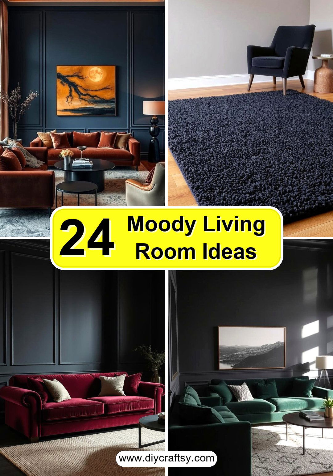 Moody Living Room Ideas