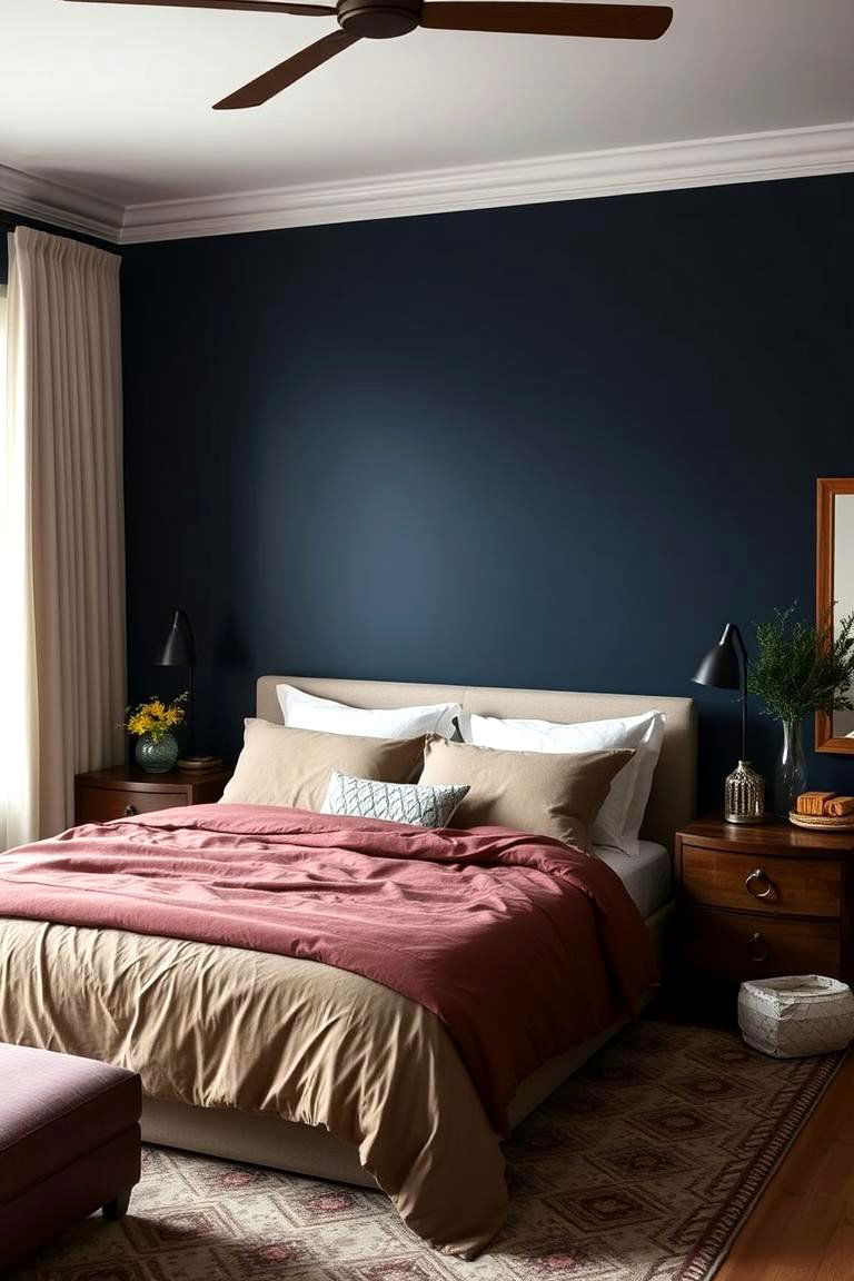 Moody Navy A Timeless Elegant Choice - 24 Accent Wall Colors
