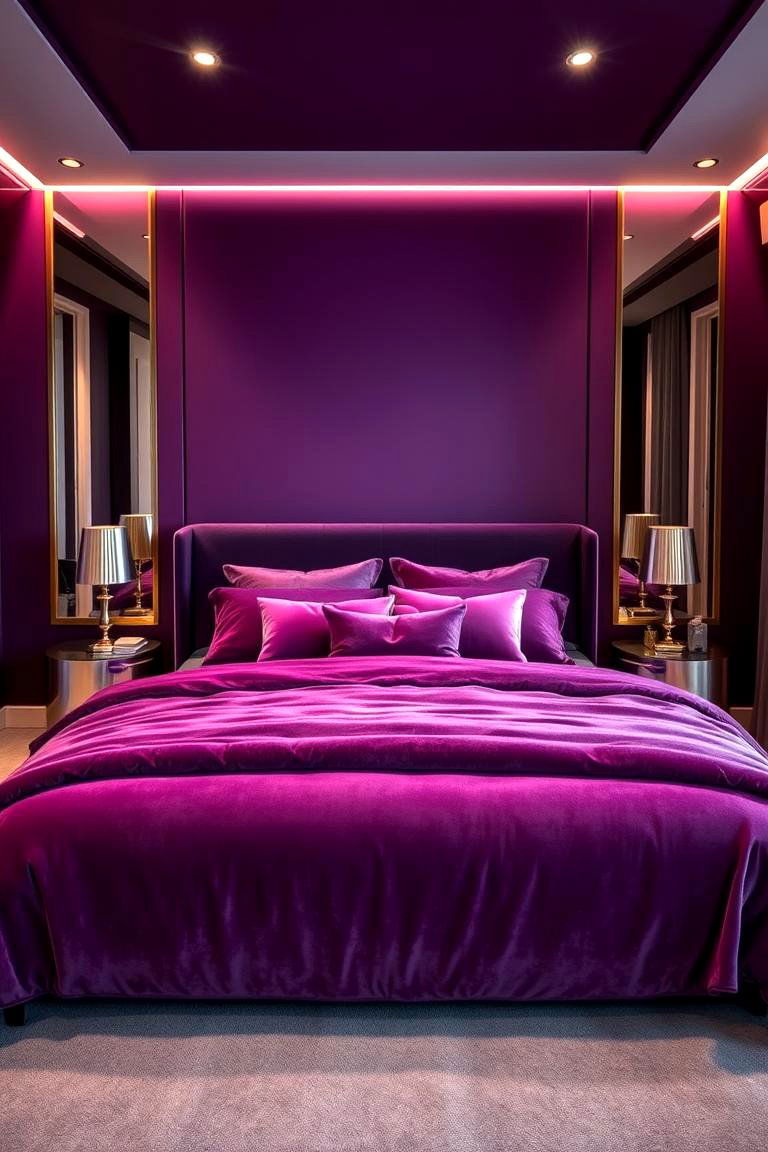 Moody Purple Elegance - 24 Dark Purple Bedroom Ideas