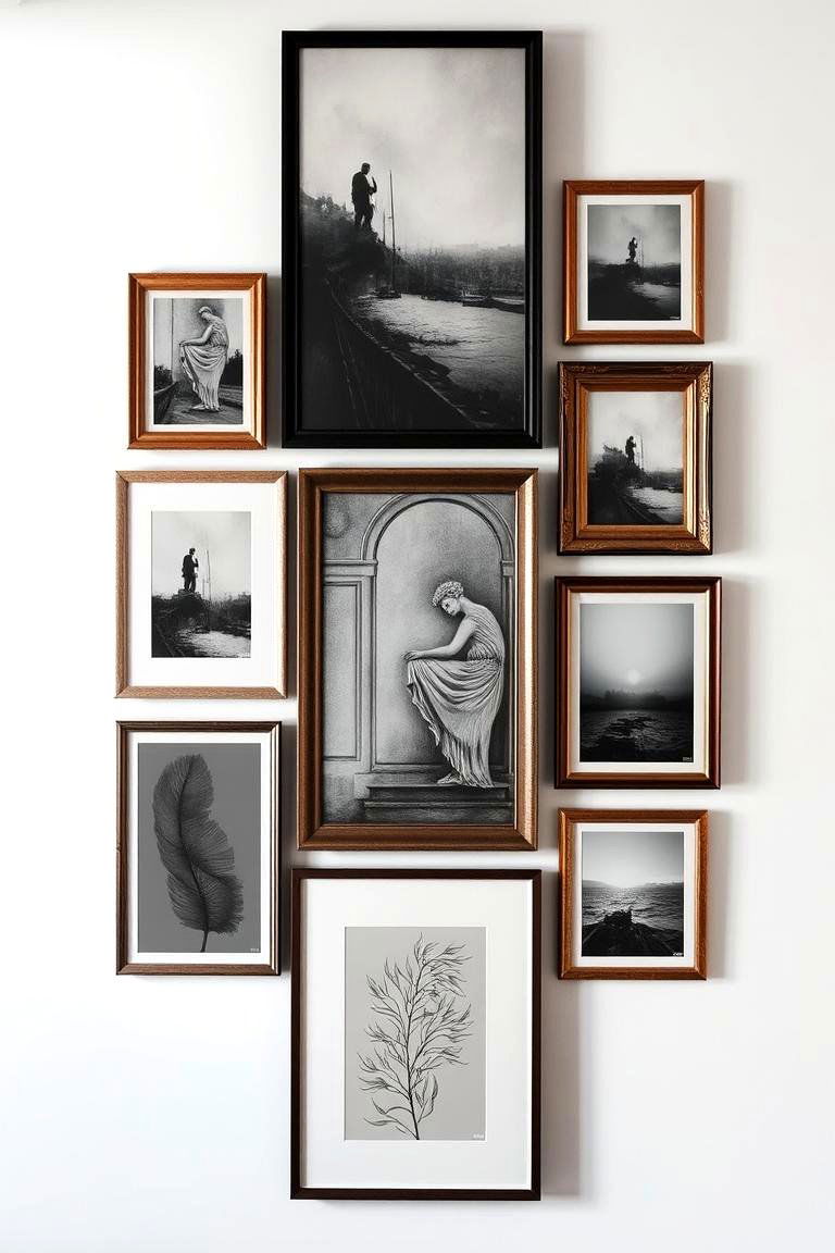 Moody Wall Art Installations - 24 Dark Academia Interior Design Ideas