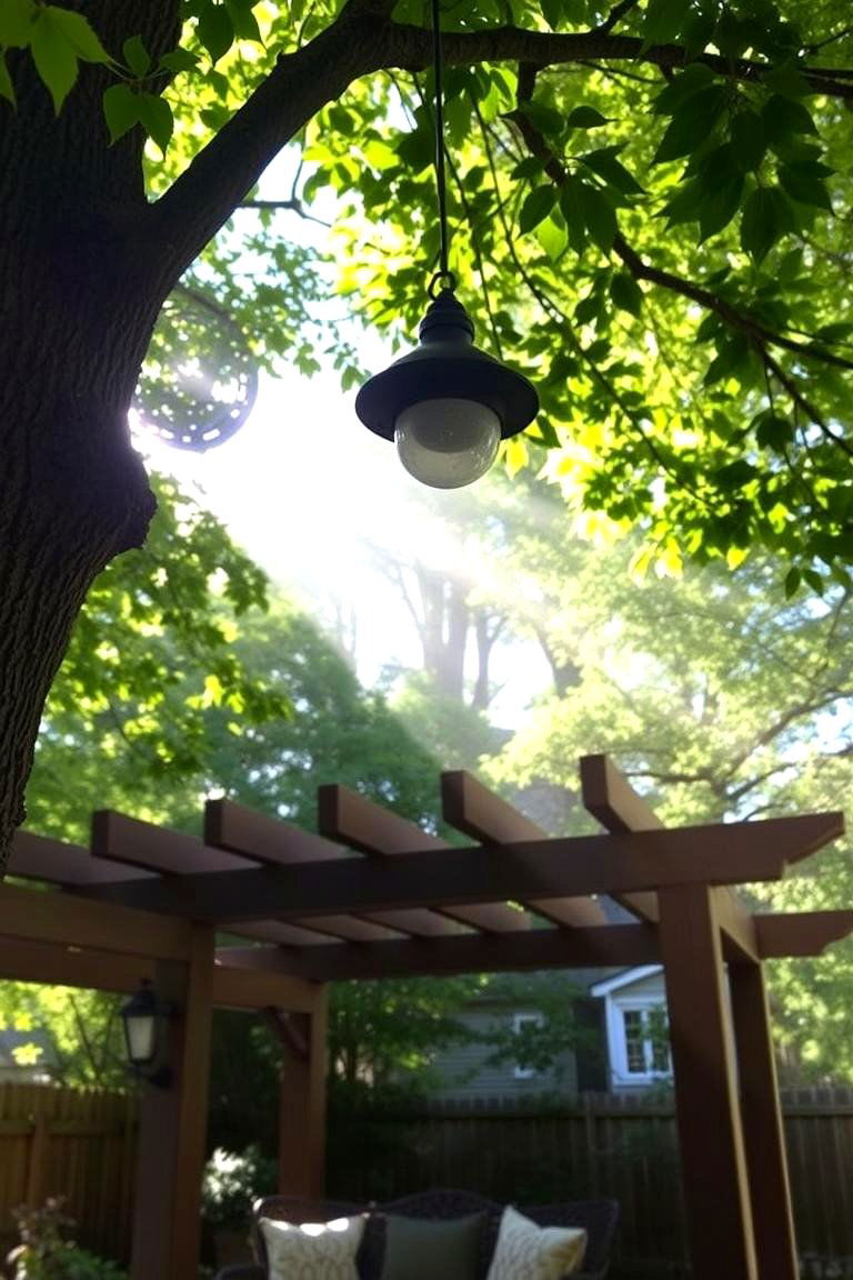 Moon Lights for a Natural Glow - 24 Pergola Lighting Ideas