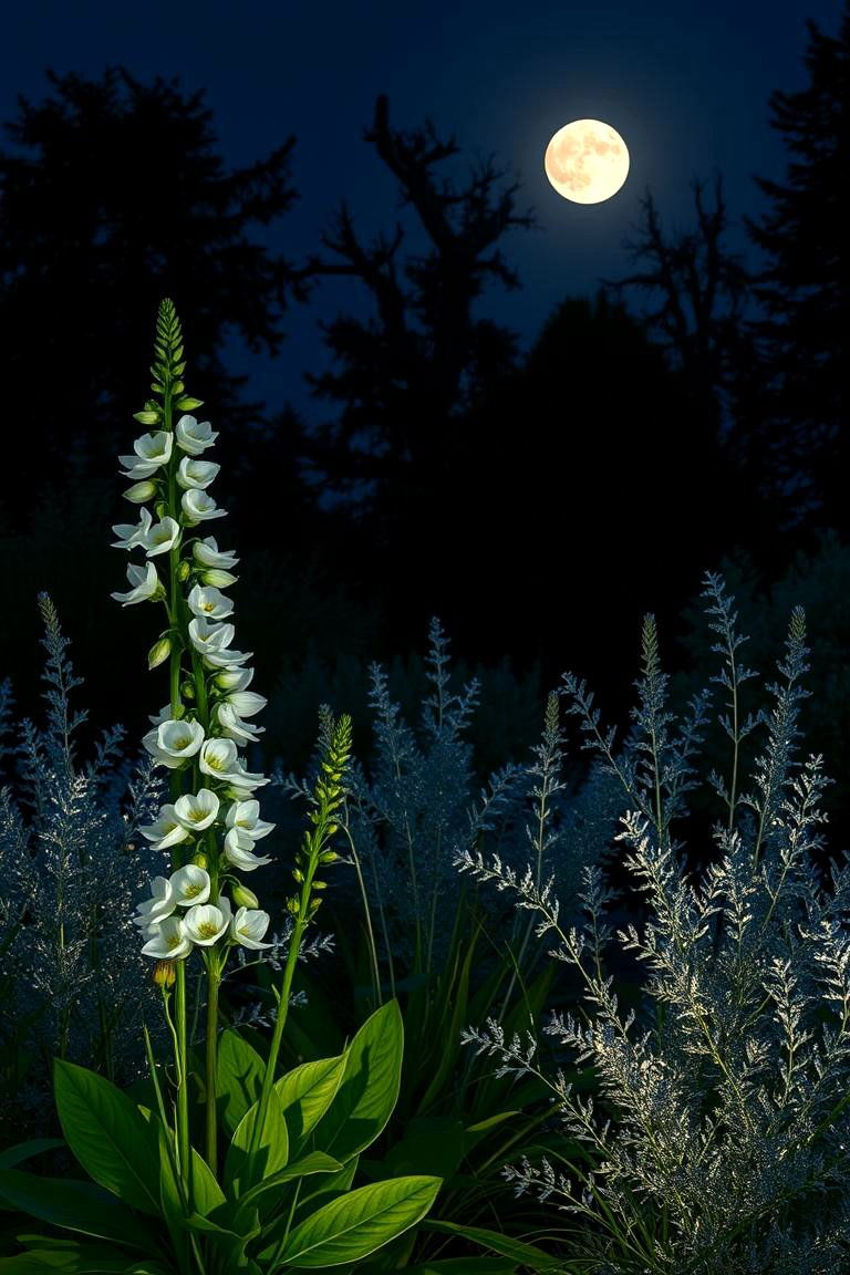 Moonlight Garden Features - 24 White Garden Design Ideas