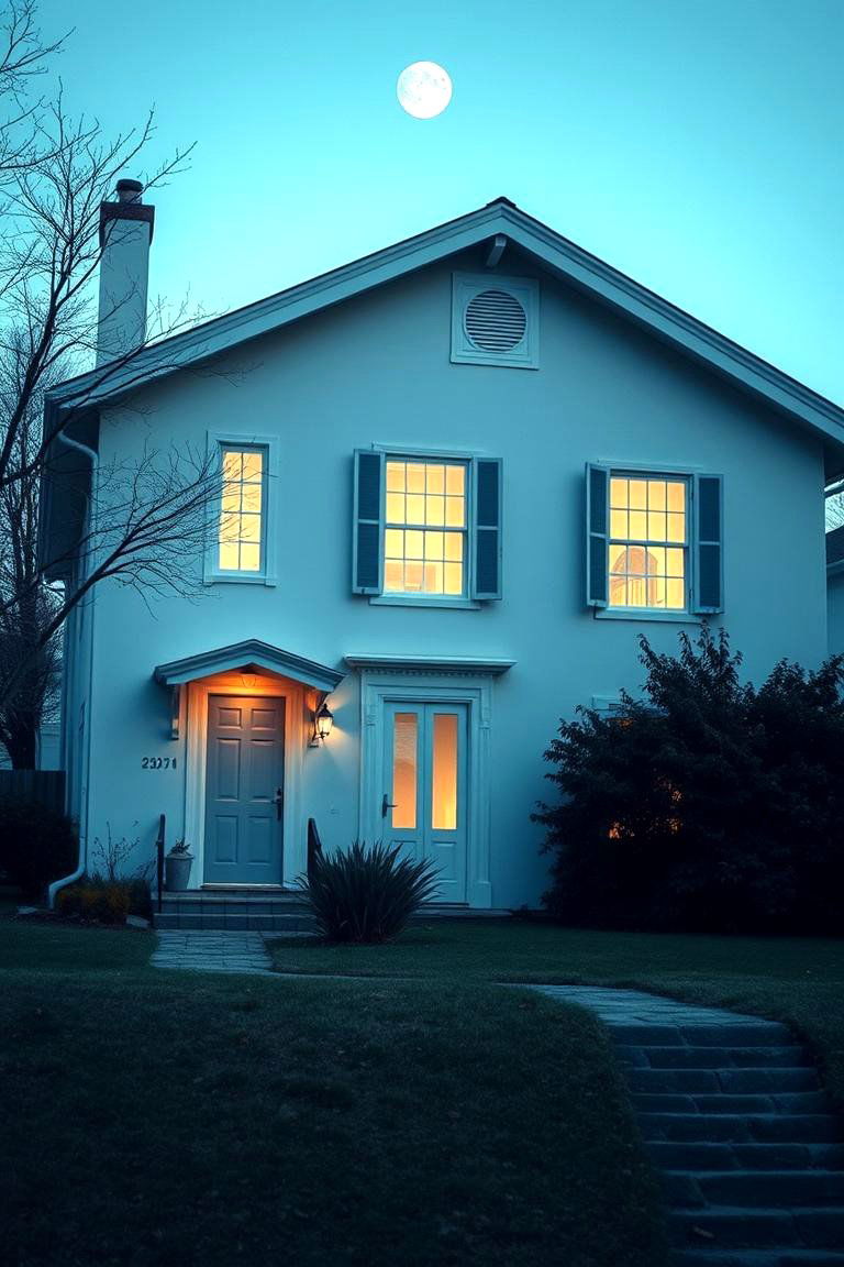Moonlight White - 24 Off-white Paint Colors for Home Exteriors