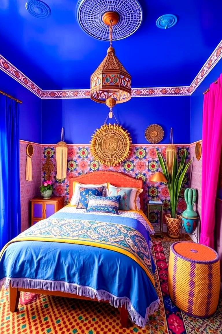 Moroccan Inspired Details and Patterns - 24 Boho Teen Bedroom Ideas