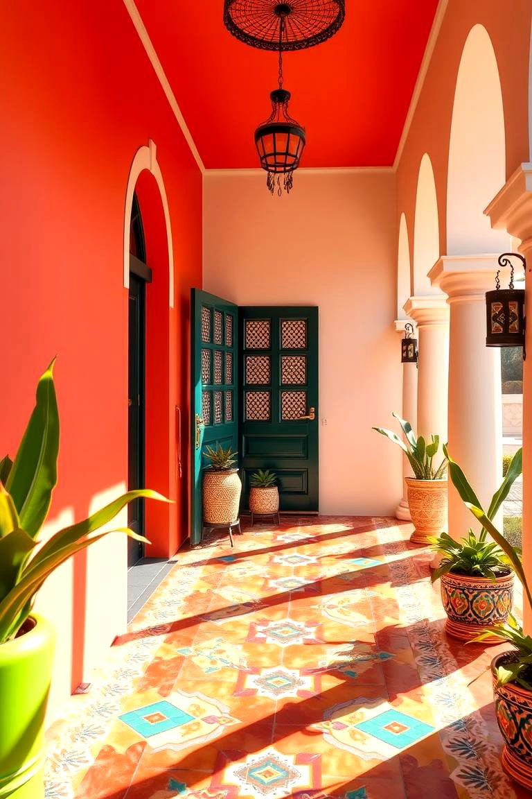 Moroccan Inspired Tiles - 24 Front Porch Tile Ideas