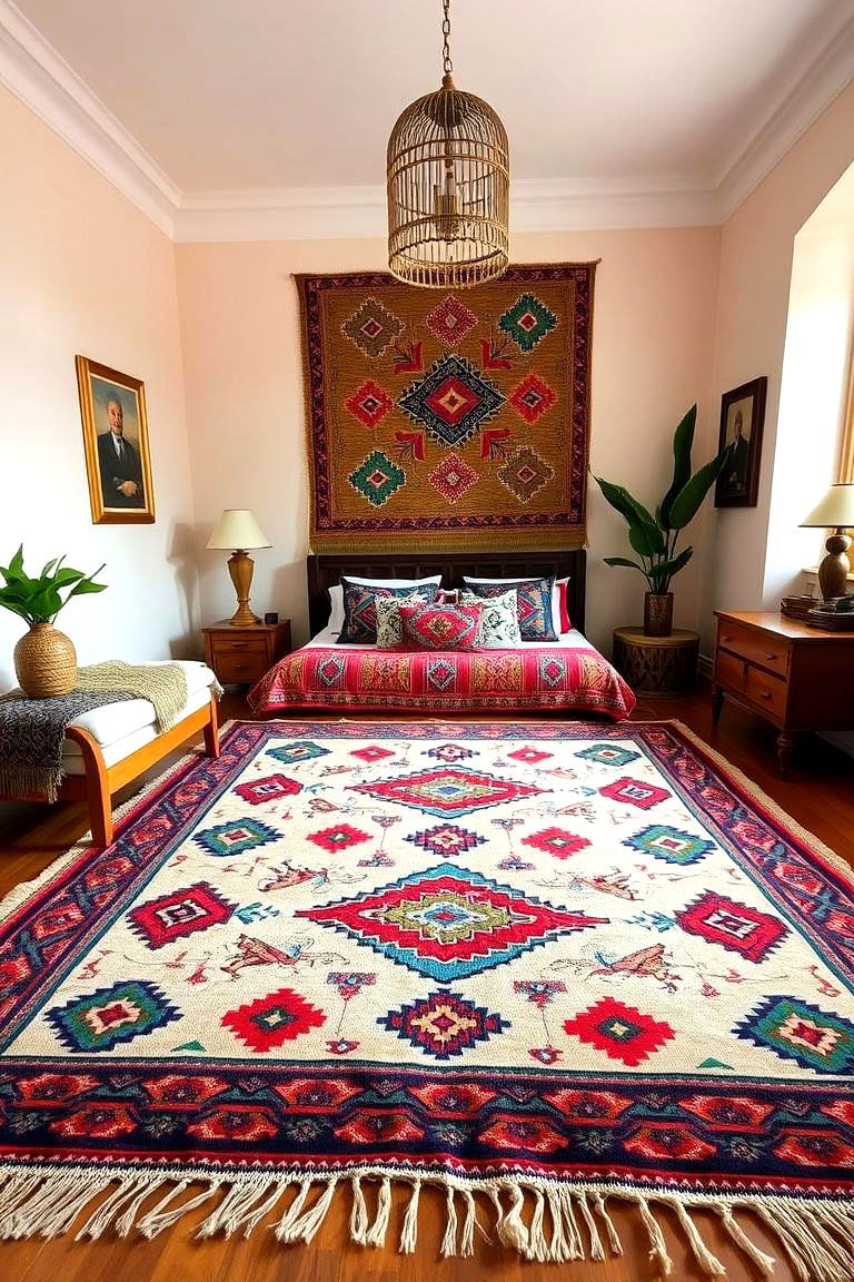Moroccan Style Rug Intrigue - 24 bedroom rug ideas