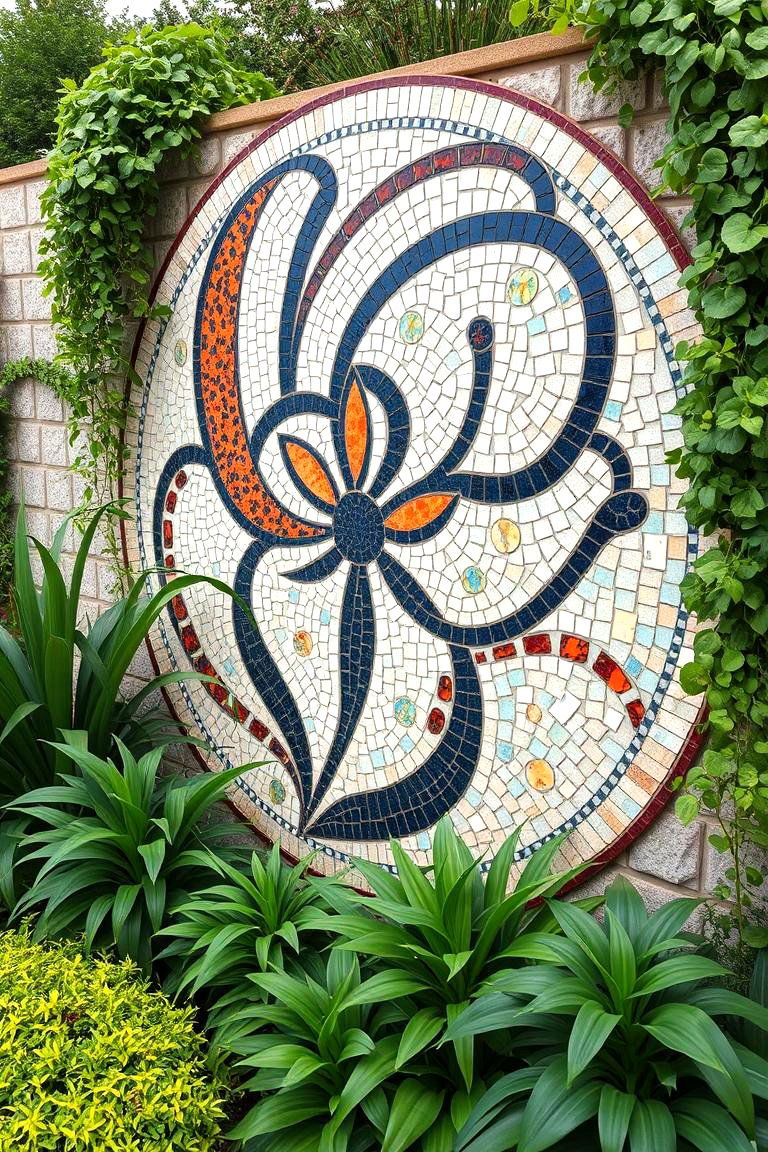 Mosaic Garden Wall Art - 24 Mosaic Garden Ideas