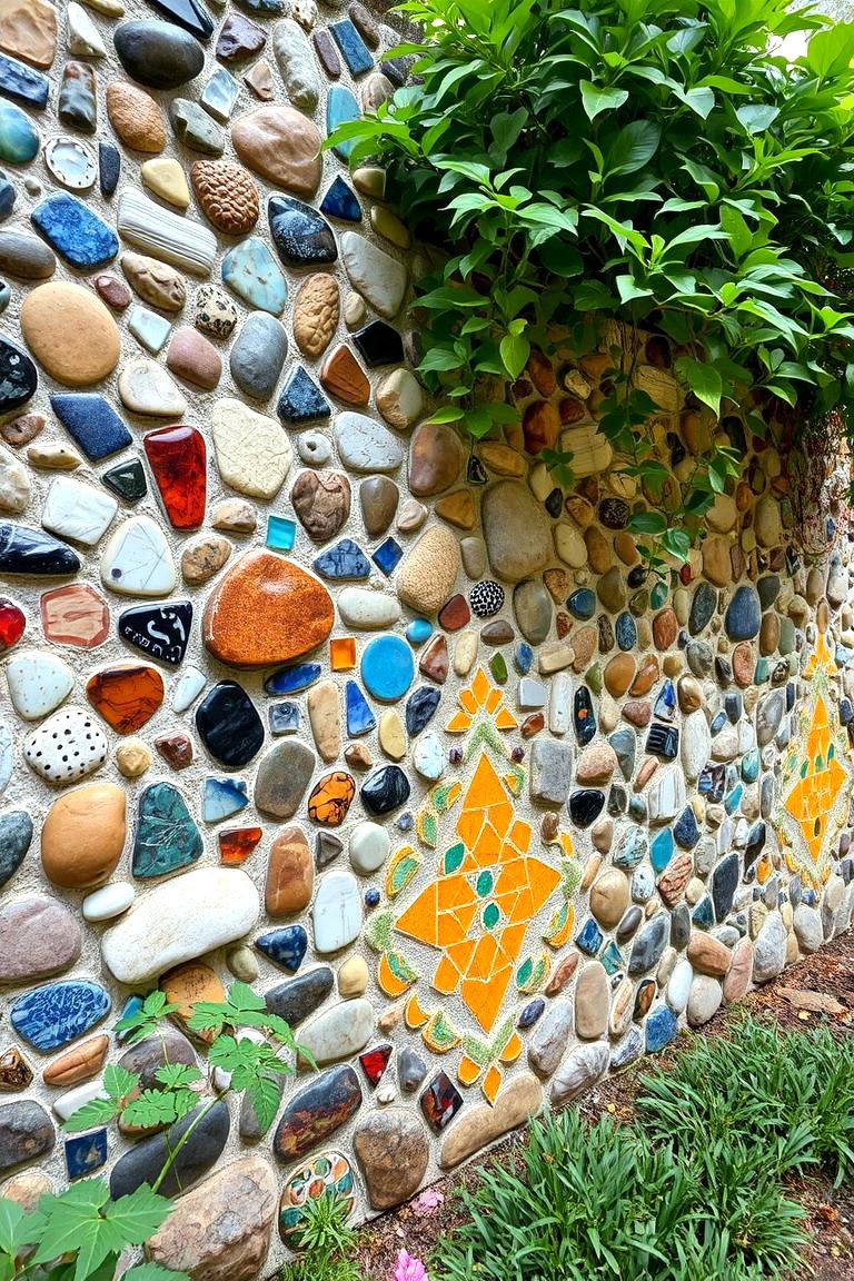 Mosaic Garden Walls - 24 Garden Wall Ideas