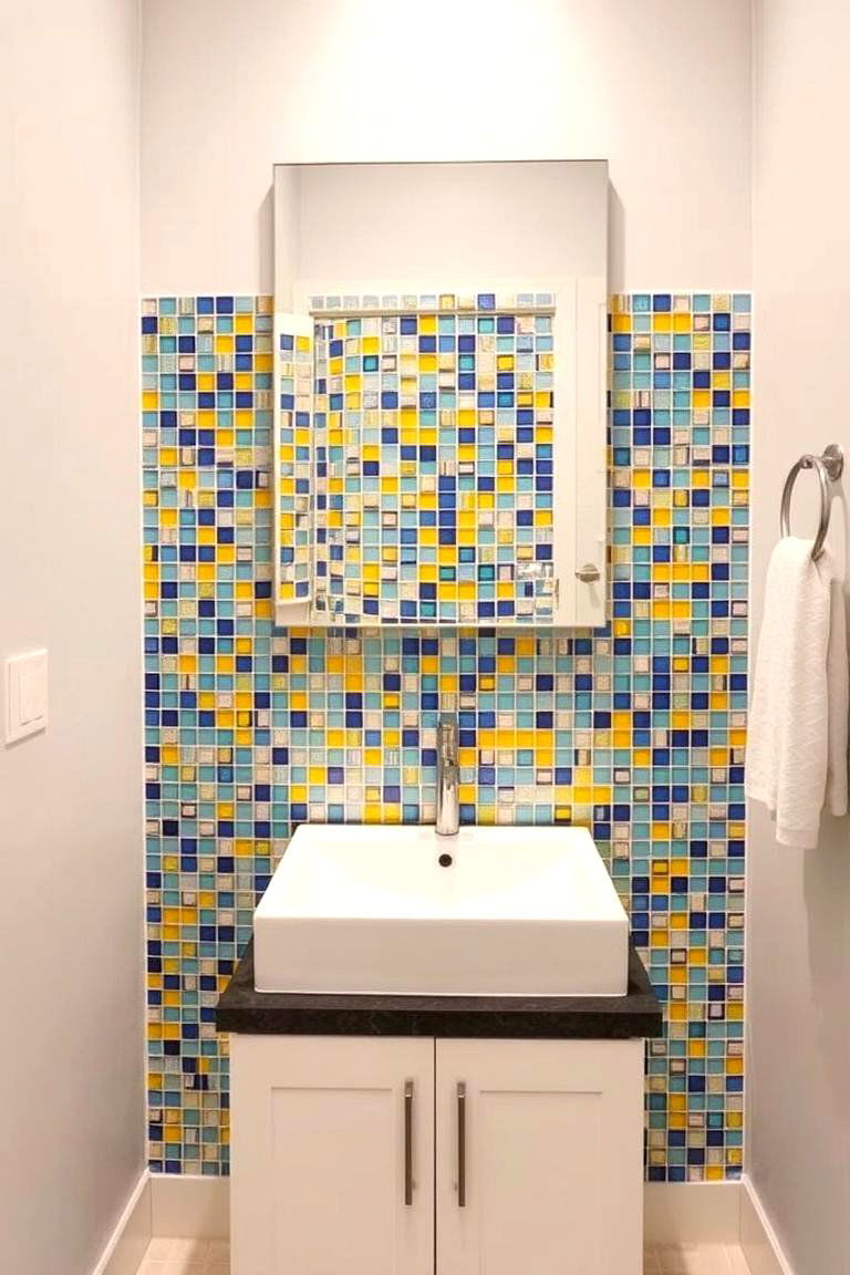 Mosaic Tile Backsplash - 24 Spanish Style Bathroom Ideas