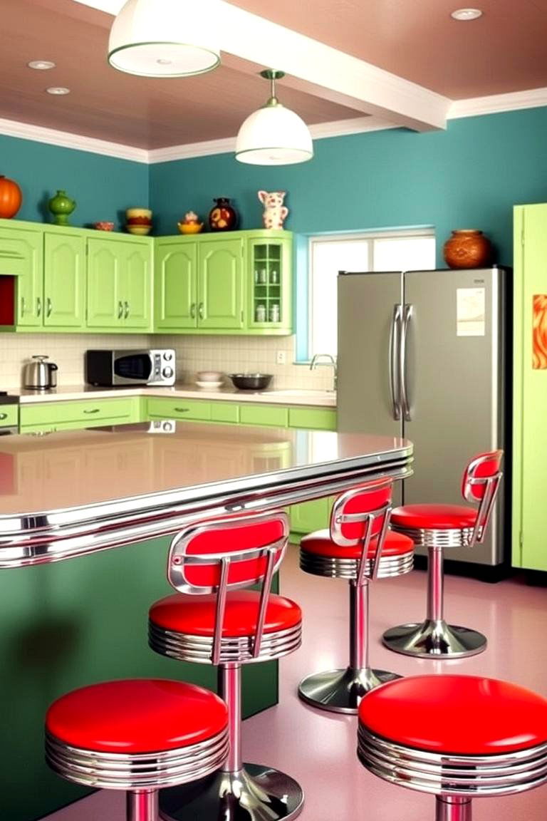 Mosaic Tile Backsplashes - 24 1950s Kitchen Ideas
