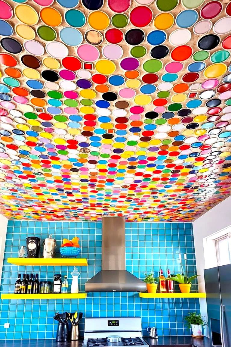 Mosaic Tile Ceilings - 24 Accent Ceiling Ideas