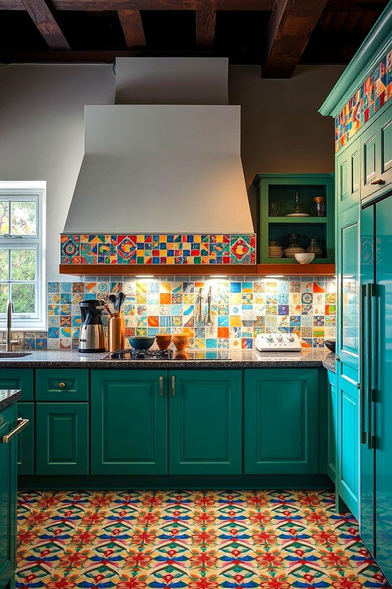 Mosaic Tile Chair Rail - 24 Chair Rail Ideas