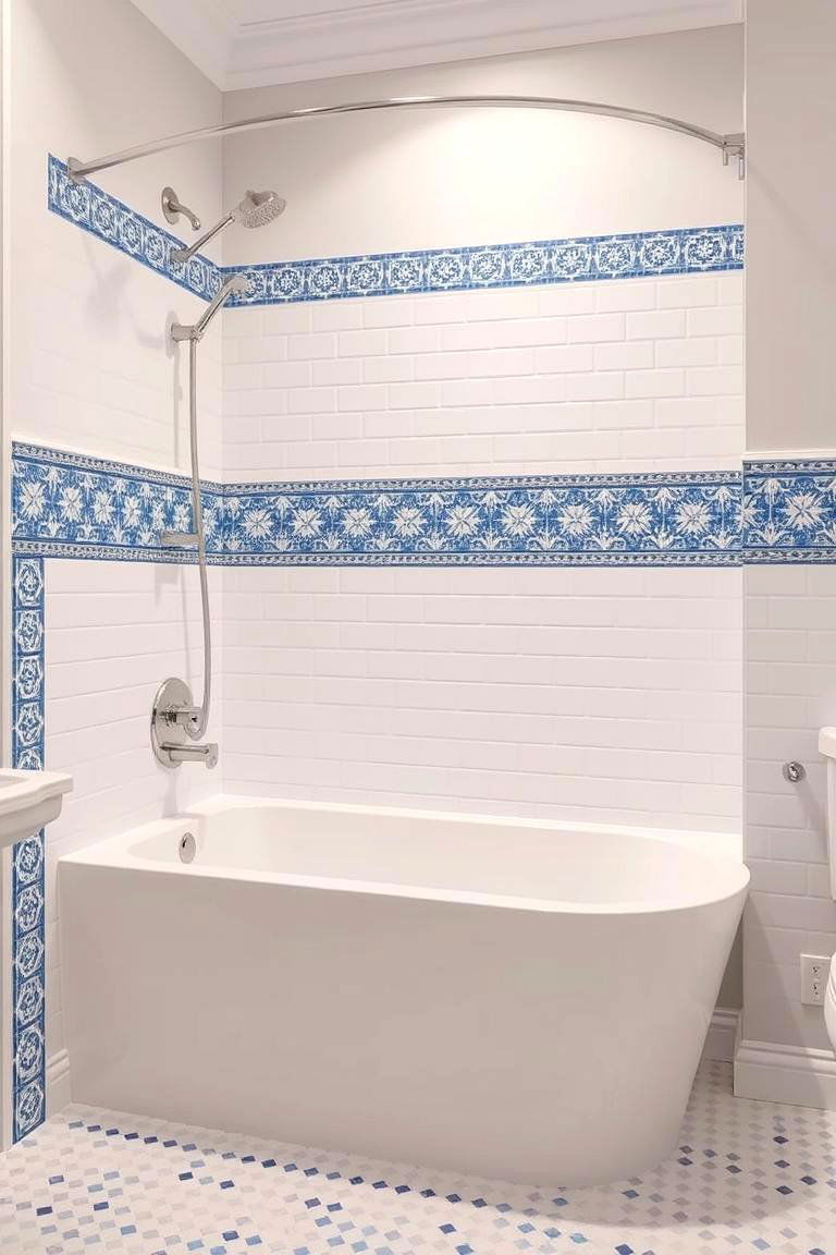 Mosaic Tile Detailing - 24 Tub-shower Combo Ideas