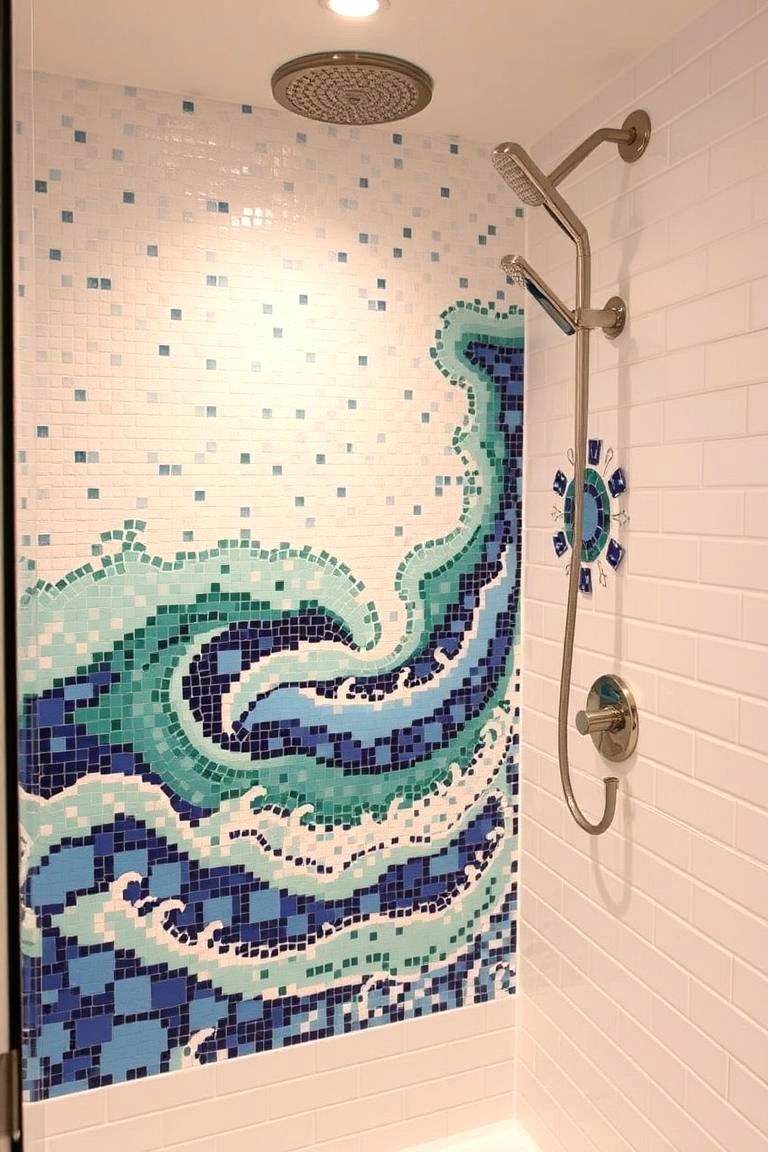 Mosaic Tile Magic - 24 Shower Wall Ideas