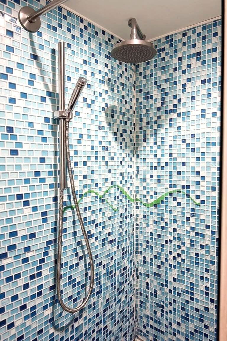 Mosaic Tiles - 24 Shower Surround Ideas