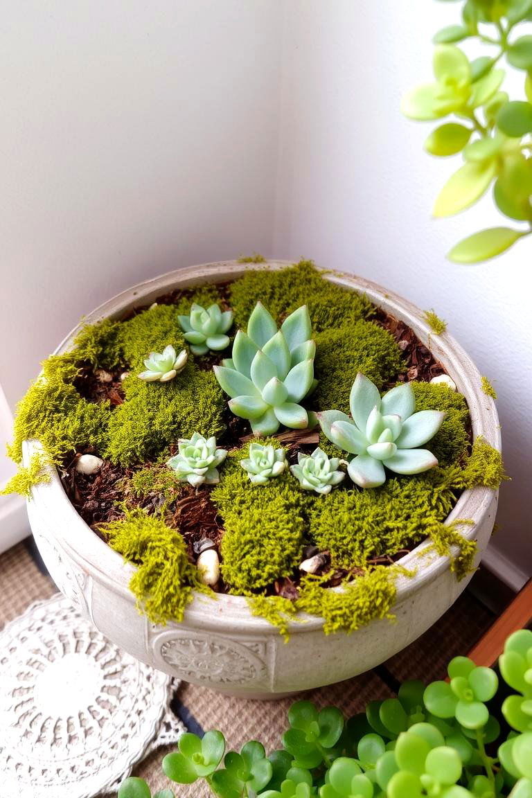 Moss Containers and Planters - 24 Moss Garden Ideas