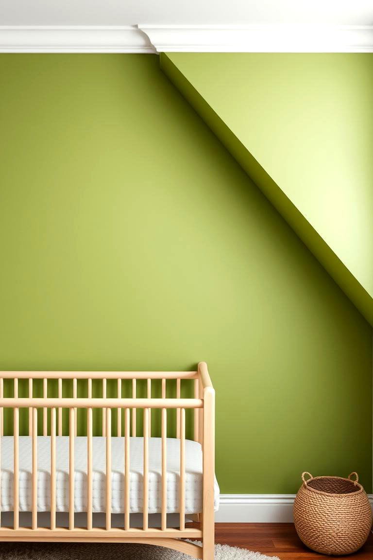 Moss Green Walls - 24 Woodland Nursery Ideas