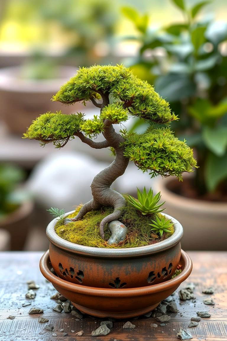 Moss Inspired Bonsai - 24 Moss Garden Ideas