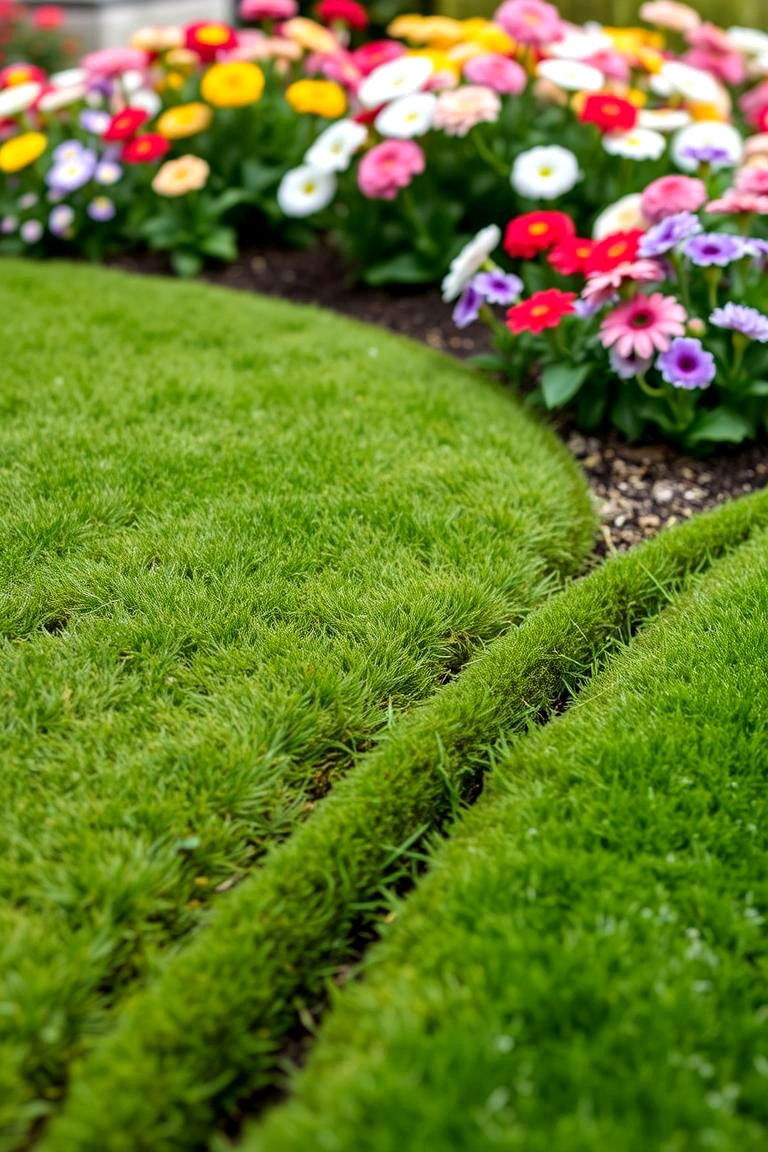 Moss Lawn Edging - 24 Moss Garden Ideas