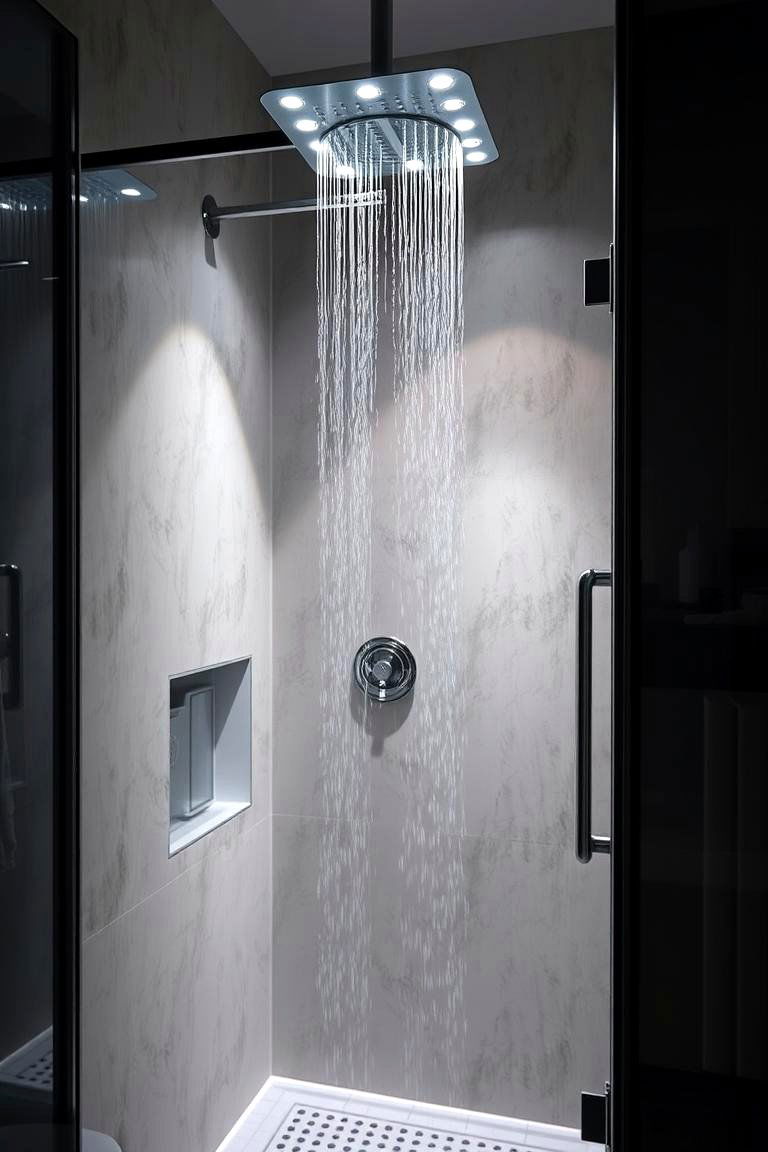 Motion Sensor Activated Shower Lights - 24 Shower Lighting Ideas