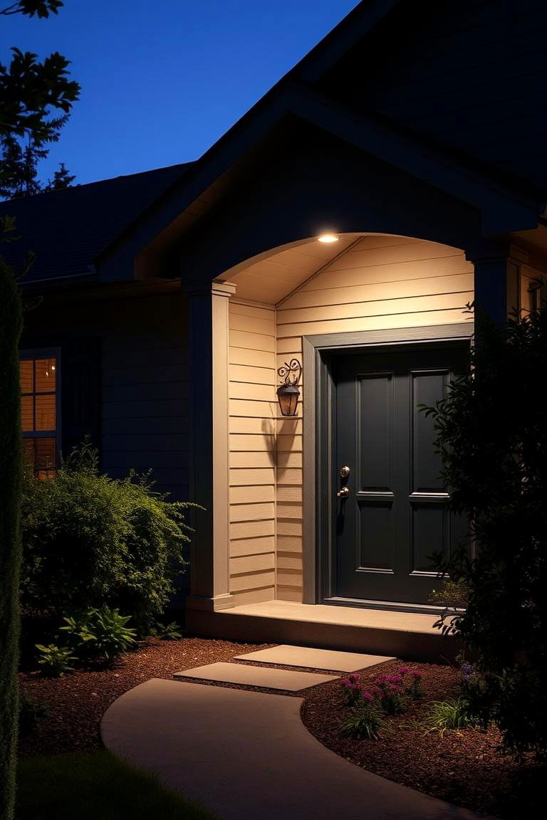 Motion Sensor Activated Soffit Lights for Enhanced Security - 24 Soffit Lighting Ideas