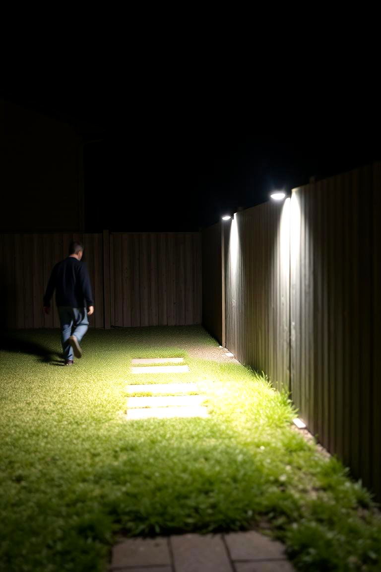 Motion Sensor Fence Lights - 24 Fence Lighting Ideas