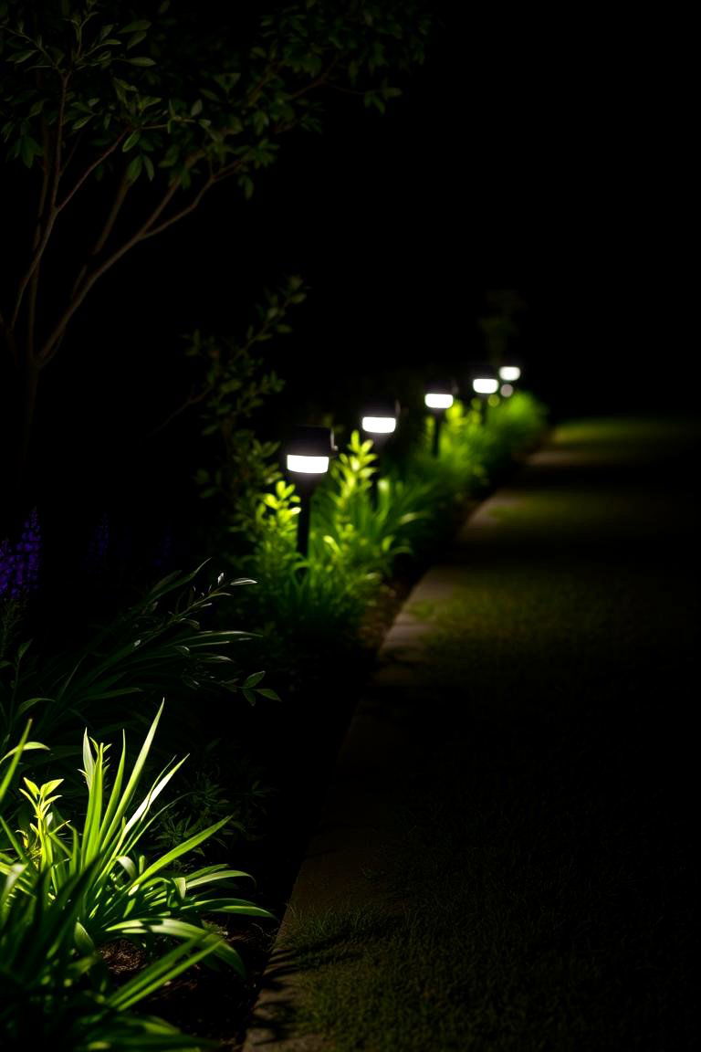 Motion Sensor Garden Lights for Added Security - 24 Garden Lighting Ideas